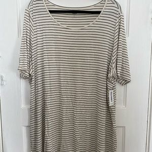 Striped tunic tee
